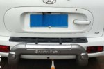 Hyundai Santa fe Защита заднего бампера